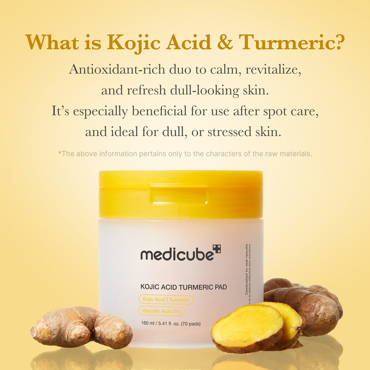 Medicube Kojic Acid Turmeric Pad — 70 Pads