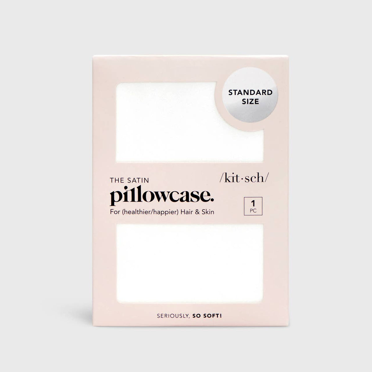 Kitsch Satin Pillowcase Standard - Ivory
