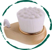 Facial Brush with Bamboo Handle