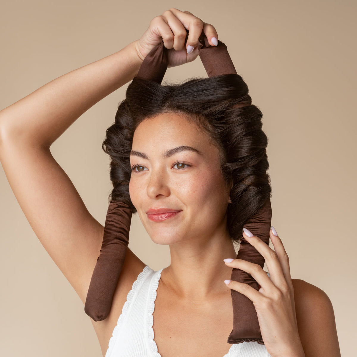 Kitsch XL Satin Heatless Curling Set - Chocolate