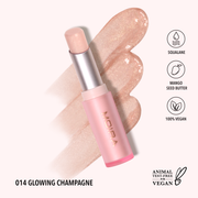 Moira Signature Lipstick - 014, Glowing Champagne