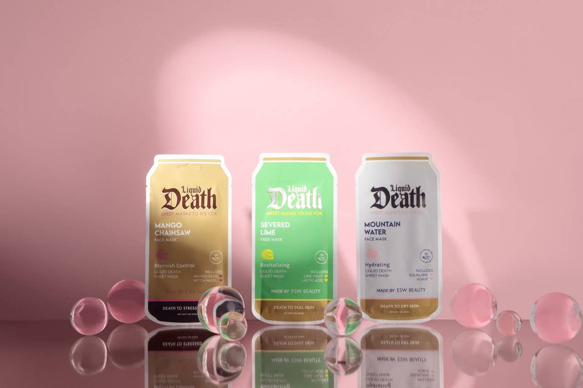 Liquid Death Face Mask Box Set