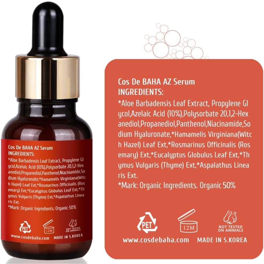 Cos De BAHA AZ Azelaic Acid 10% Serum — 30 mL