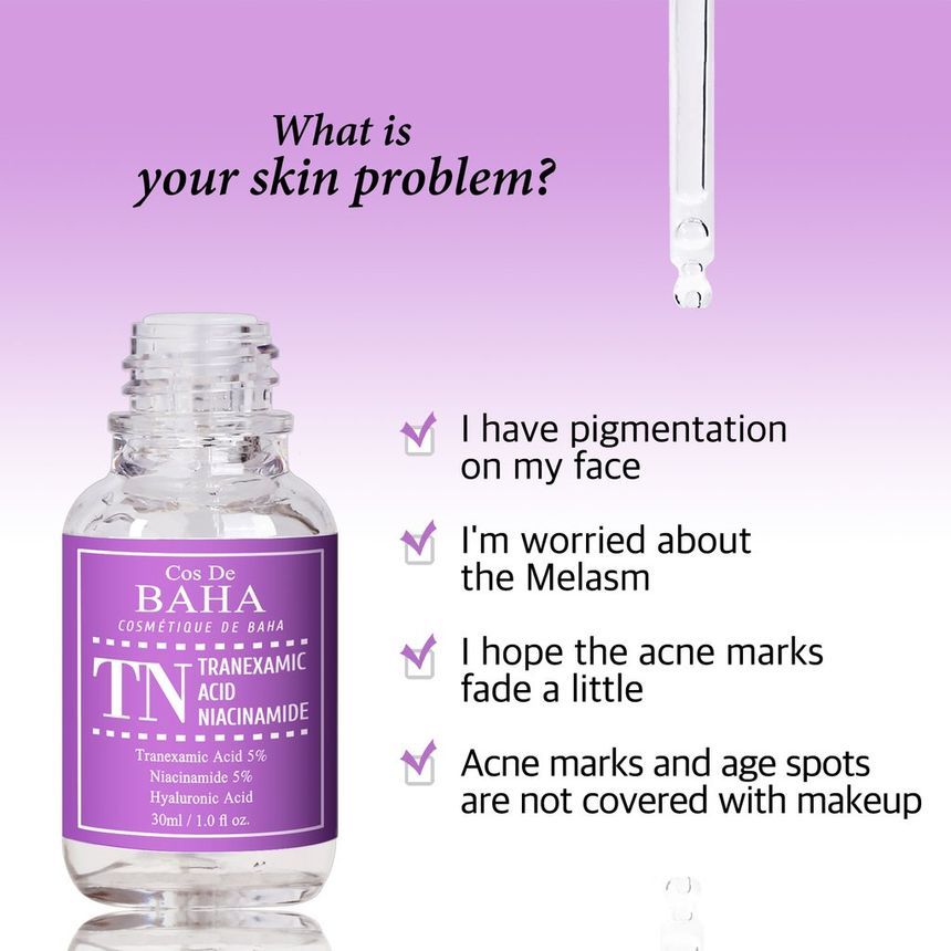 Cos De BAHA TN Tranexamic Acid + Niacinamide Serum — 30 mL