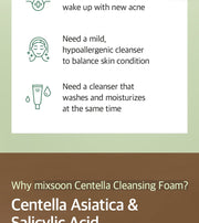 mixsoon Centella Cleansing Foam — 150 mL