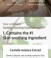mixsoon Centella Cleansing Foam — 150 mL