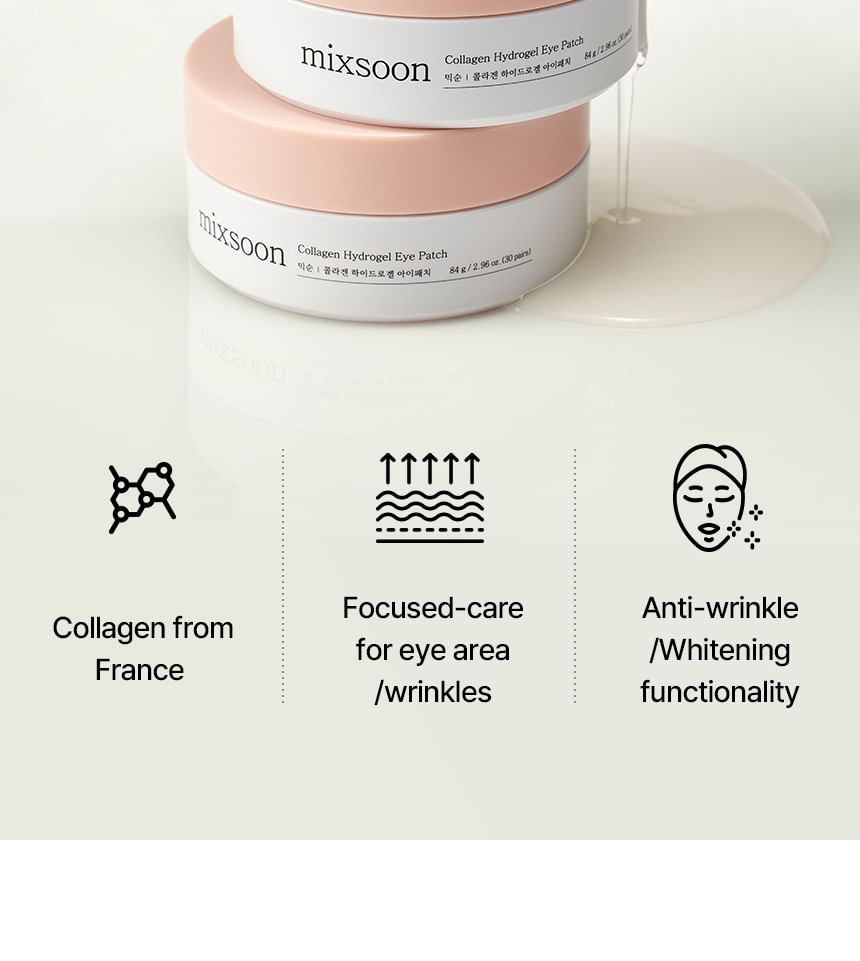 mixsoon Collagen Hydrogel Eye Patch — 60 Patches