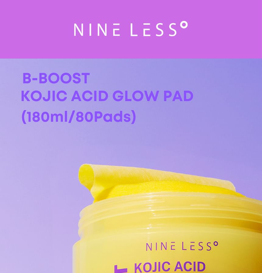 NINELESS B-Boost Kojic Acid Glow Pad — 80 Pads