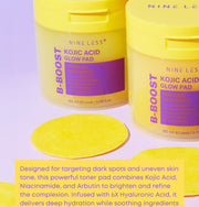 NINELESS B-Boost Kojic Acid Glow Pad — 80 Pads