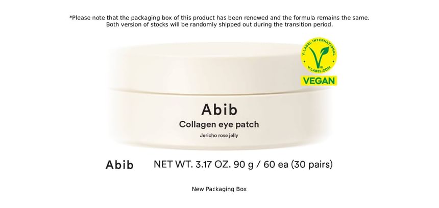 Abib Vegan Collagen Eye Patch Jericho Rose Jelly — 60 Patches