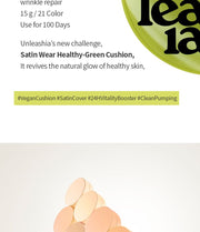 UNLEASHIA Satin Wear Healthy-Green Cushion