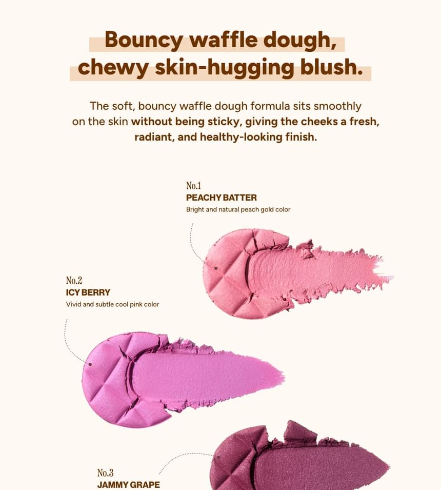 UNLEASHIA Dough Dough Waffle Blush
