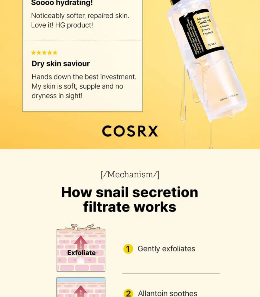 COSRX Advanced Snail 96 Mucin Power Essence — 100 mL