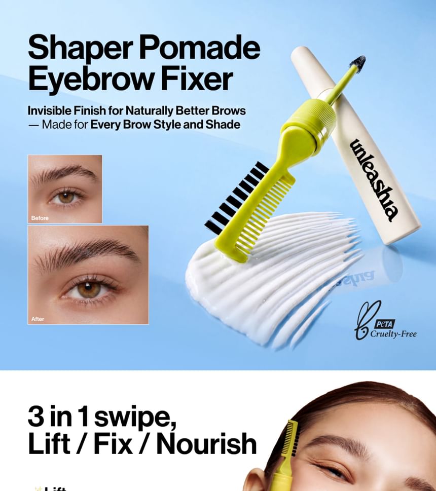 UNLEASHIA Shaper Pomade Eyebrow Fixer — 8.5 g