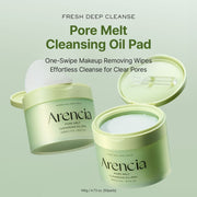 Arencia Pore Melt Cleansing Oil Pad — 50 Pads