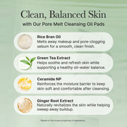 Arencia Pore Melt Cleansing Oil Pad — 50 Pads