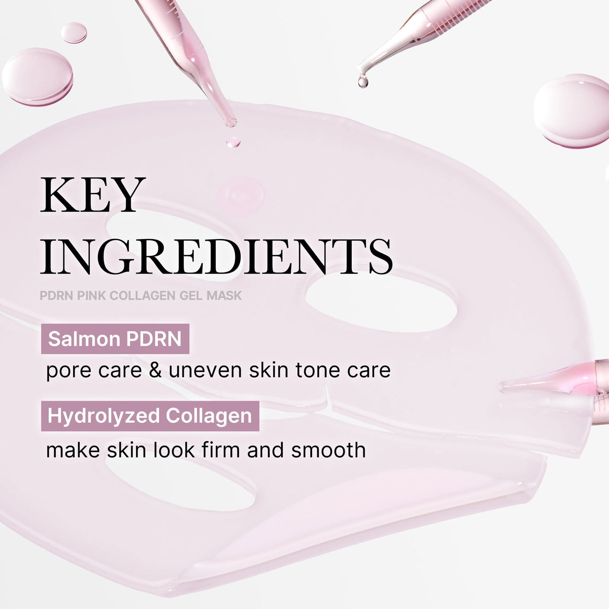 Medicube PDRN Pink Collagen Gel Mask Set — 4 Sheets