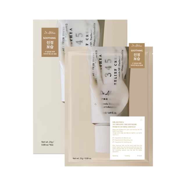 Dr.Althea 345 Relief Cream Mask — 4 Sheets