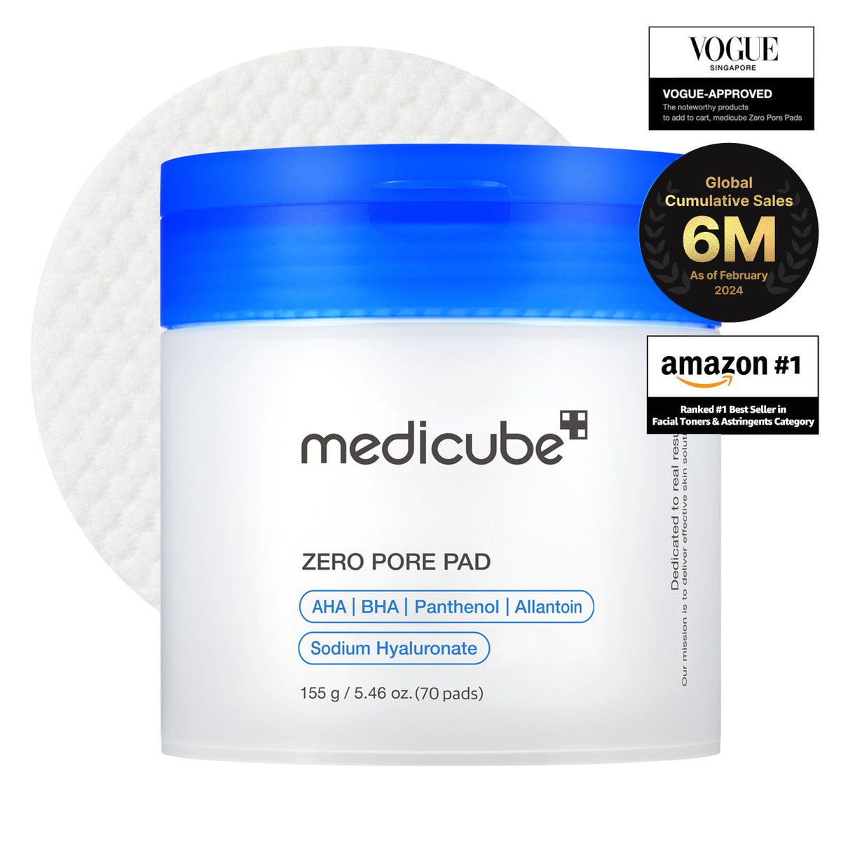 Medicube Zero Pore Pad 2.0 — 70 Pads