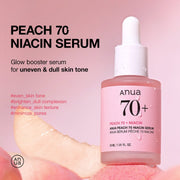 Anua US Ampoule/Serum 30ml Peach 70% Niacinamide Serum