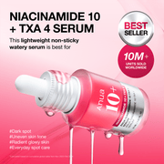 Anua US Ampoule/Serum Niacinamide 10 TXA 4 Serum for Brightening and Dark Spots