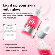 Anua US Ampoule/Serum Niacinamide 10 TXA 4 Serum for Brightening and Dark Spots