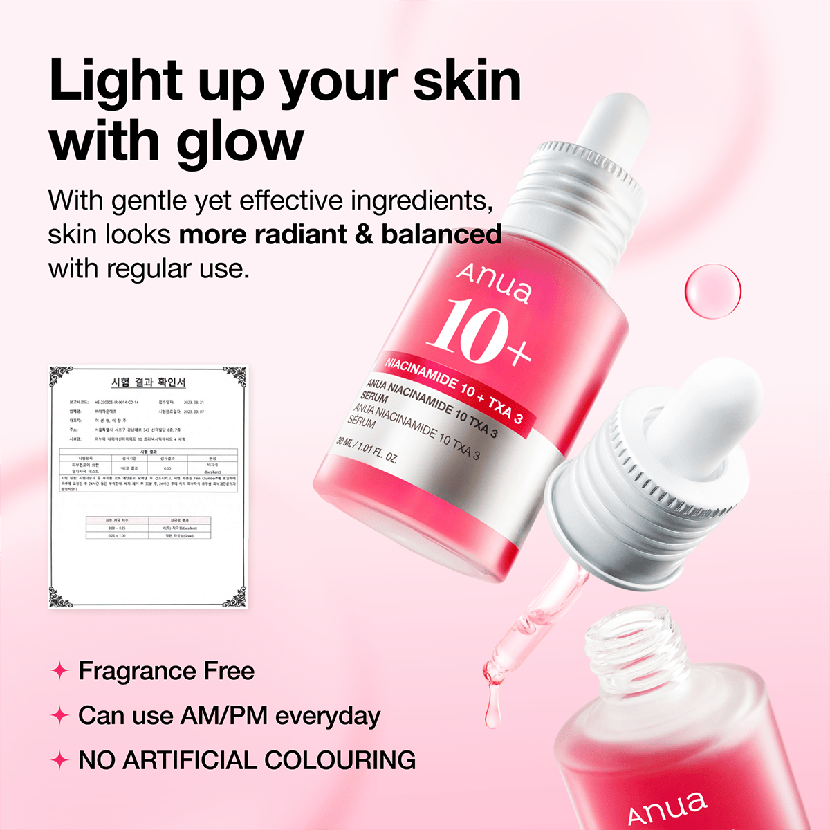 Anua US Ampoule/Serum Niacinamide 10 TXA 4 Serum for Brightening and Dark Spots
