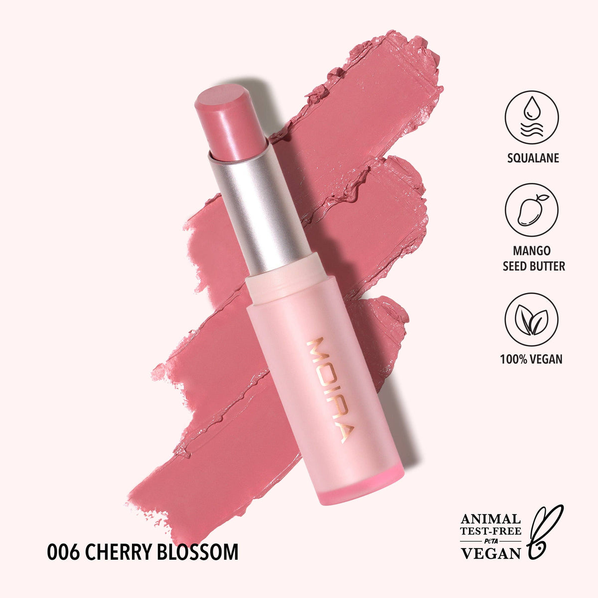 Moira Signature Lipstick - 014, Glowing Champagne