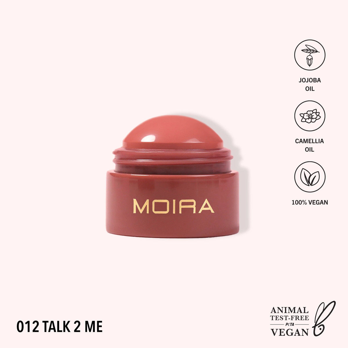 Moira Soft Blush Balm - 012, Talk 2 me
