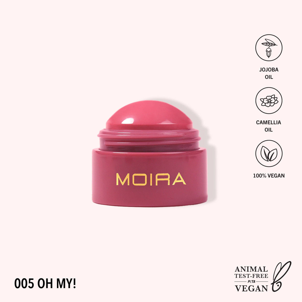 Moira Soft Blush Balm - 005, Oh, my!